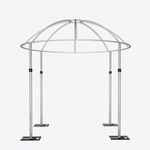 Lofaris Dome Canopy 10x10ft Pipe and Drape Stand, Elegant Wedding Arch Frame, Decorative Backdrop for Ceremony Party